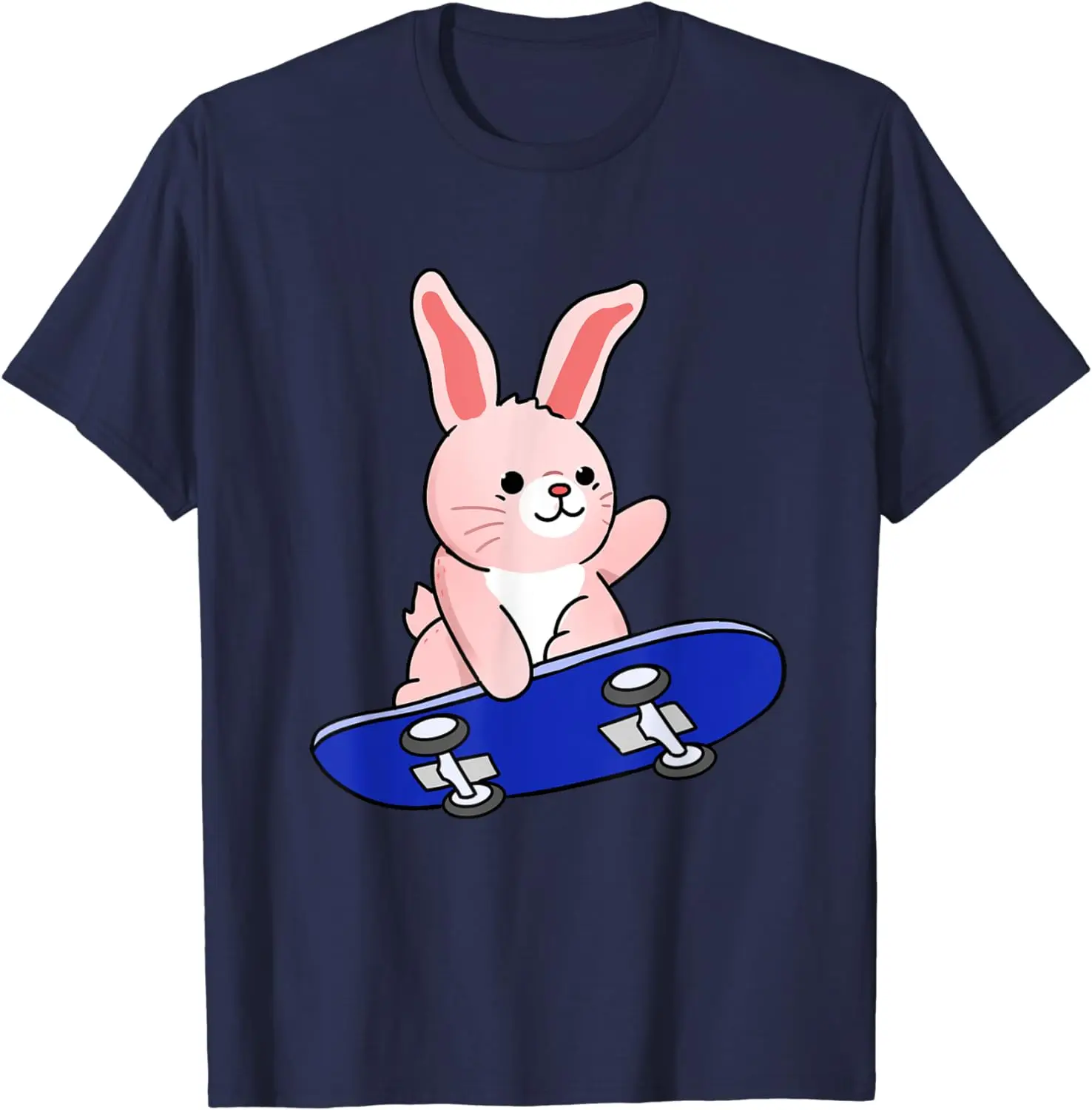 Bunny Riding Skateboard Rabbit Lover T-Shirt