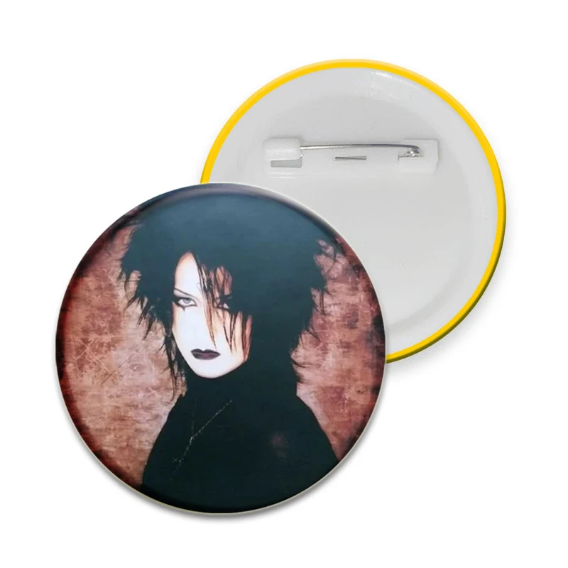 Mana Sama Gothic Rock Aesthetic Brooches Malice Mizer Visual Kei Rock Band Badge Soft Button Pin for Backpack Clothes Decoration