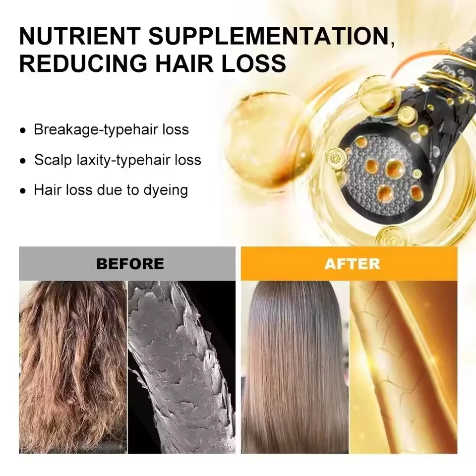 Keratin Magical Hair Mask 5 Second Repair Damage Frizzy Soft Smooth Shiny Hair Deep Moisturize Hair Treat Repair Hair Care Mask - Image 5