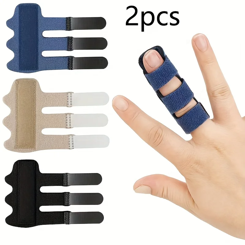 Tales de dedo ajustables y soporte: correas seguras, soporte cómodo para dedo gatillo, fijación y enderezamiento de articulaciones