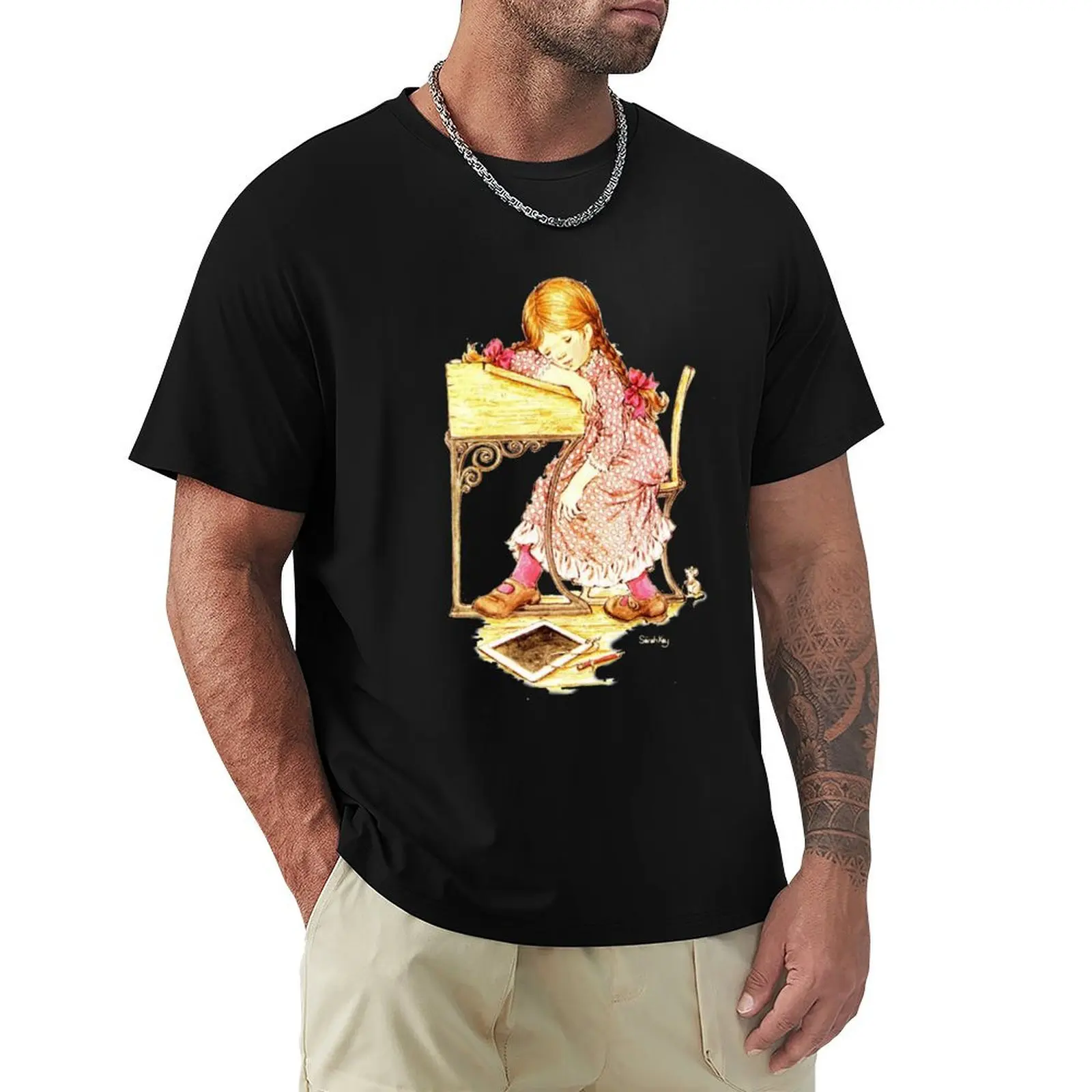Sarah kay - Sleepy girl T-Shirt t shirts for man cotton soft T-Shirt