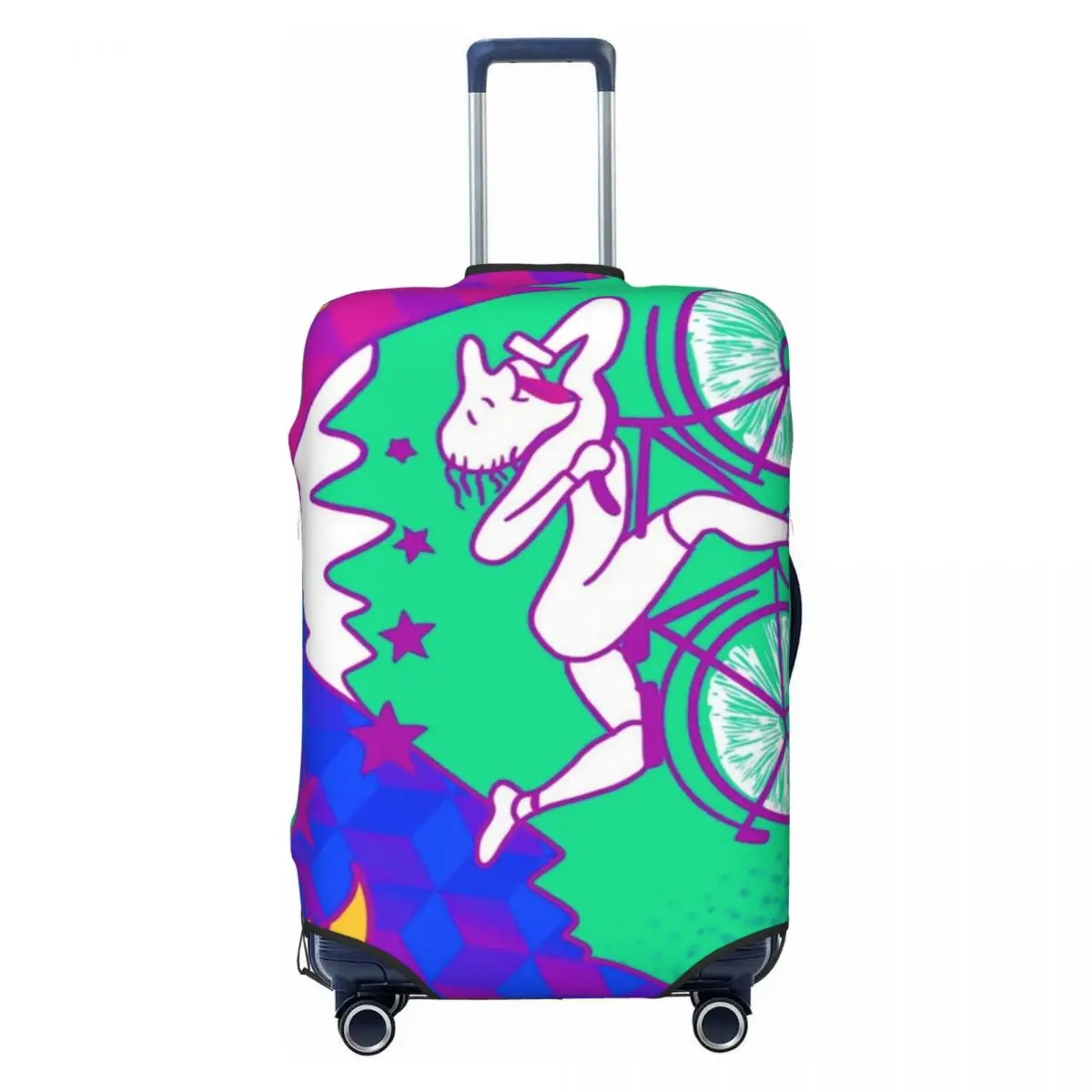 

Пользовательский Albert Hoffman LSD велосипедный дневной чехол для багажа милый кислотный промокашка вечерние чемодан защитные чехлы костюм для 18-32 дюймов