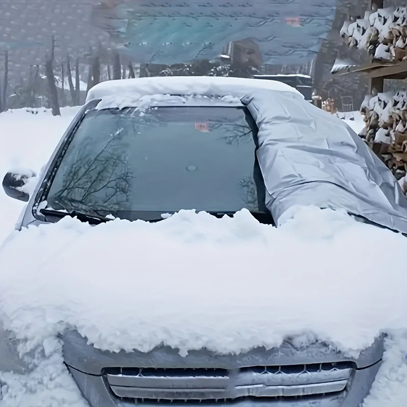 1pcs New winter car snow blocking, ice and snow blocking, sunshade, car windows, snow cover, front gear