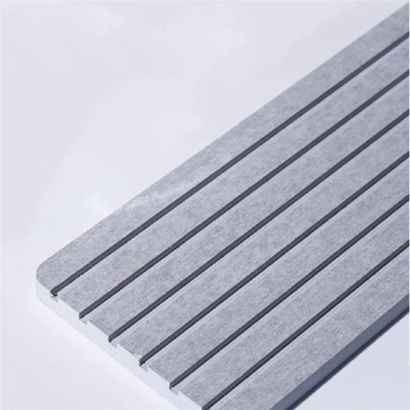 ALIM-2 PCS Water Absorbent Diatomite Coasters Rectangle Grooved Design Water Absorbing Stone Gray