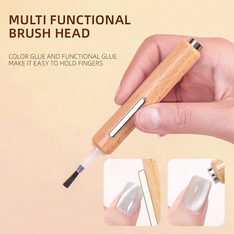 3 In 1 Multifunctional Strong Cat Eye Magnet UV/LED Gel Replacement Brush Nail Magnetic Stick For Nail Art Design Manicure