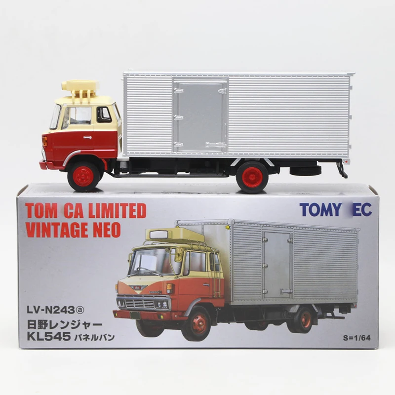 Tomytc Tomica TLV 1/64 TLV LV-N243a HINO KL545 Hino box freight truck alloy car model collection display gift