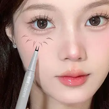 Double-claw eyeliner extremely thin two-claw lower eyelashes eyeliner liquid pen is…