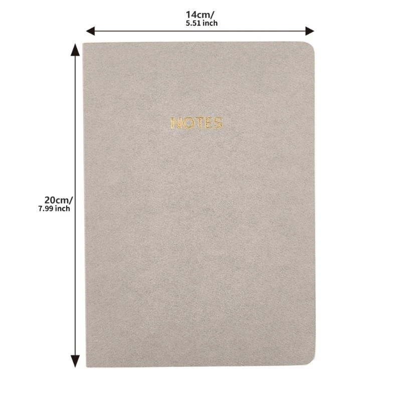 Hardcover Leather Notebook 160 Pages College Ruled Notebook Journal Business Notepads for Writing Journaling 5.5x8Inch .H05A