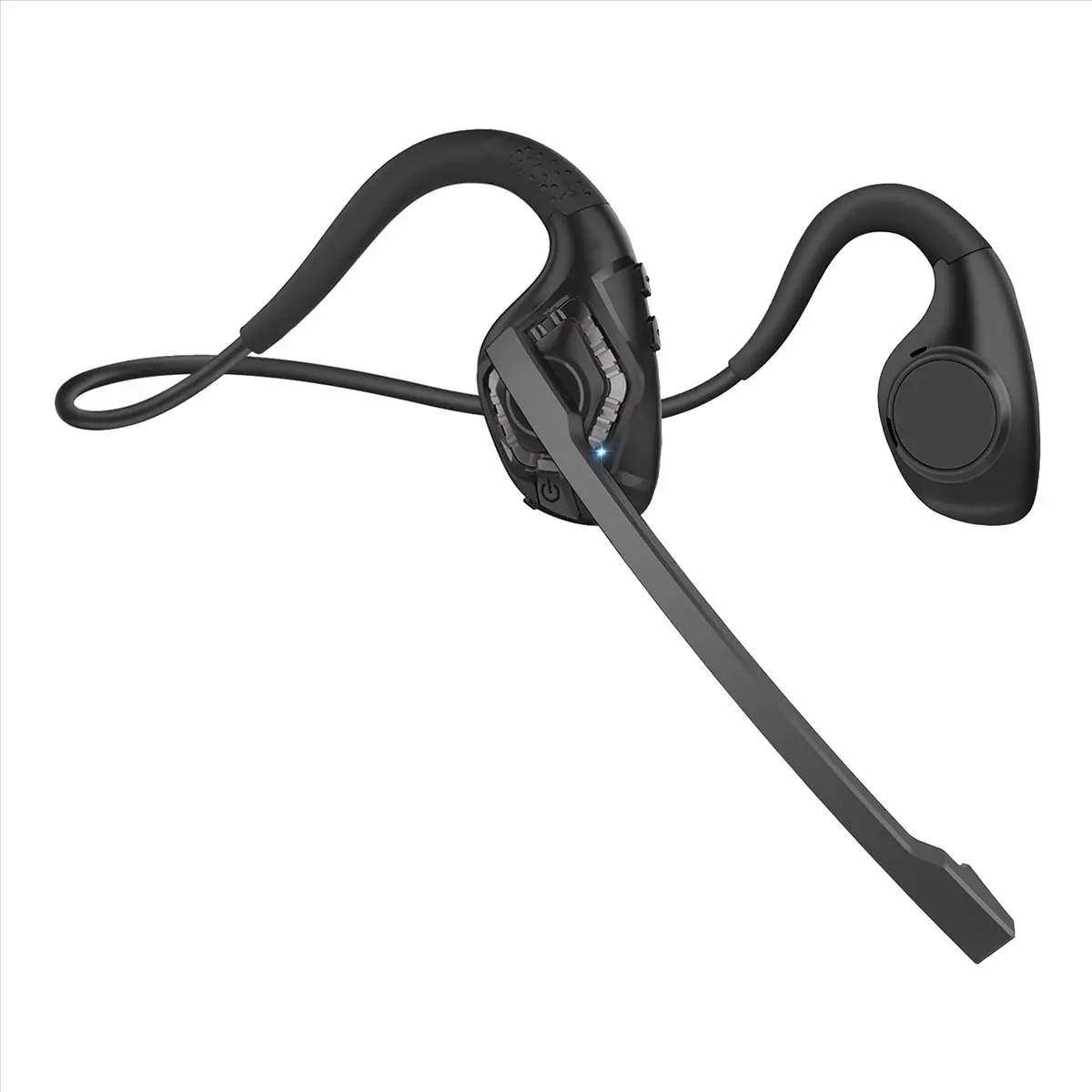 SWXF Bluetooth Headset with Microphone,Open Ear Headphones Wireless Noise Cancelling Headset for Office Driving Work Home