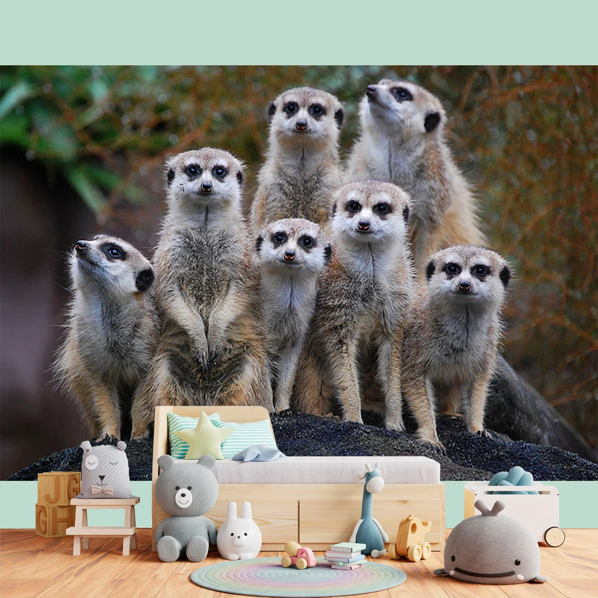 

Фон для фотосъемки с африканскими животными The Meerkat Family