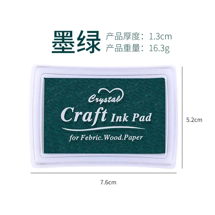 14 Colors Inkpad Craft Oil Based DIY Ink Pads for Rubber Stamps Fabric Scrapbook Decor Stamp Pad