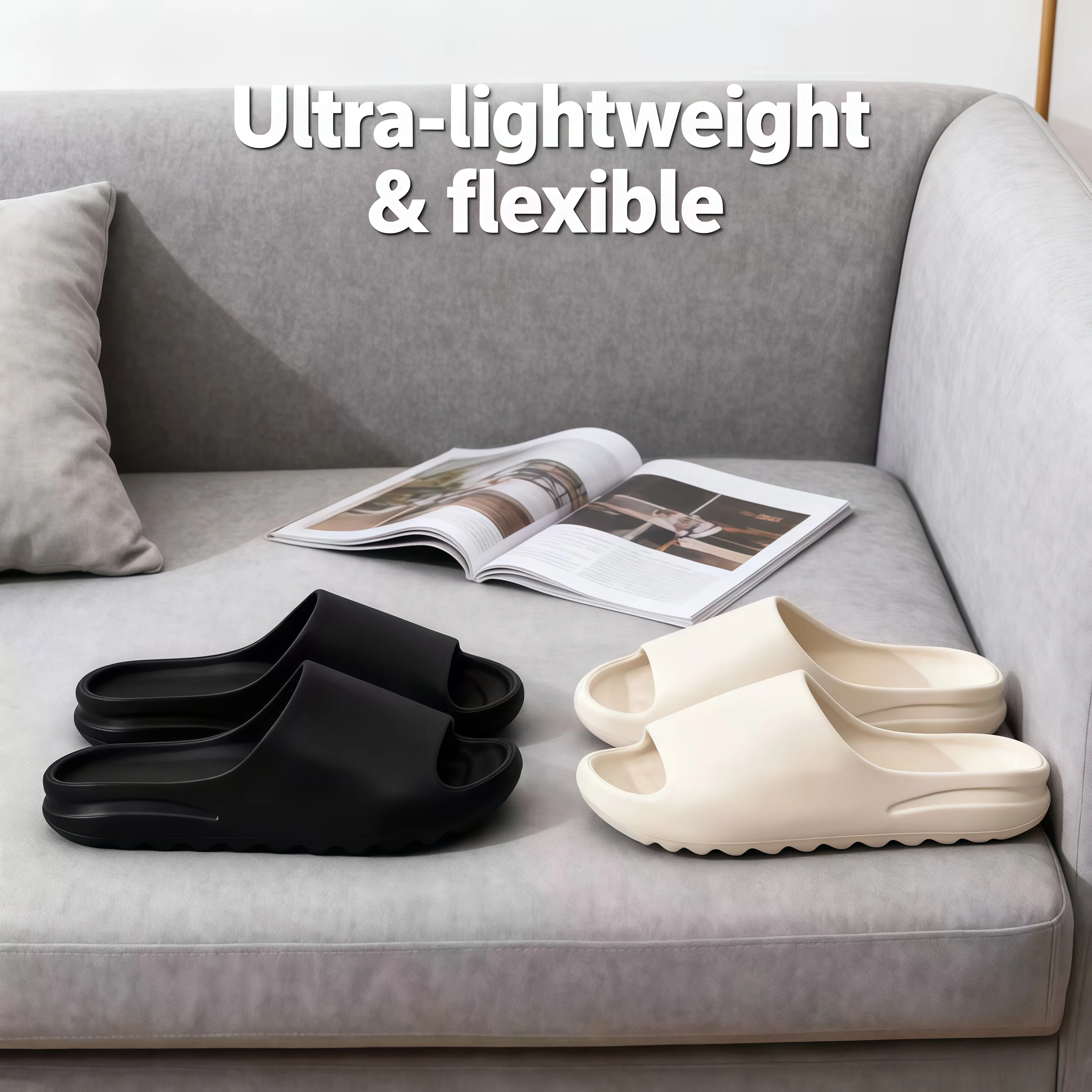 

Hot-selling Top-quality soft Eva summer men's and women's slippers indoor household slippers sandals beach shoes men's slippers