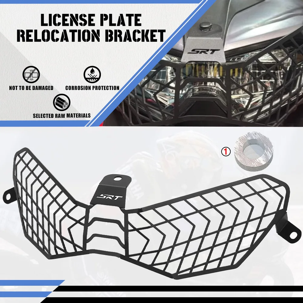 

For QJMOTO SRT750 SRT750X SRT 750X 800 SRT800 SRT600 800SRT 750SRT Headlight Head Light Guard Protector Cover Protection Grill