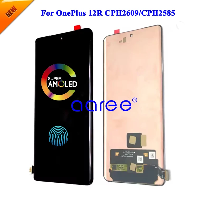 6.78inch AMOLED Original LCD Display For OnePlus 12R CPH2609 Display LCD Screen Touch Digitizer Assembly