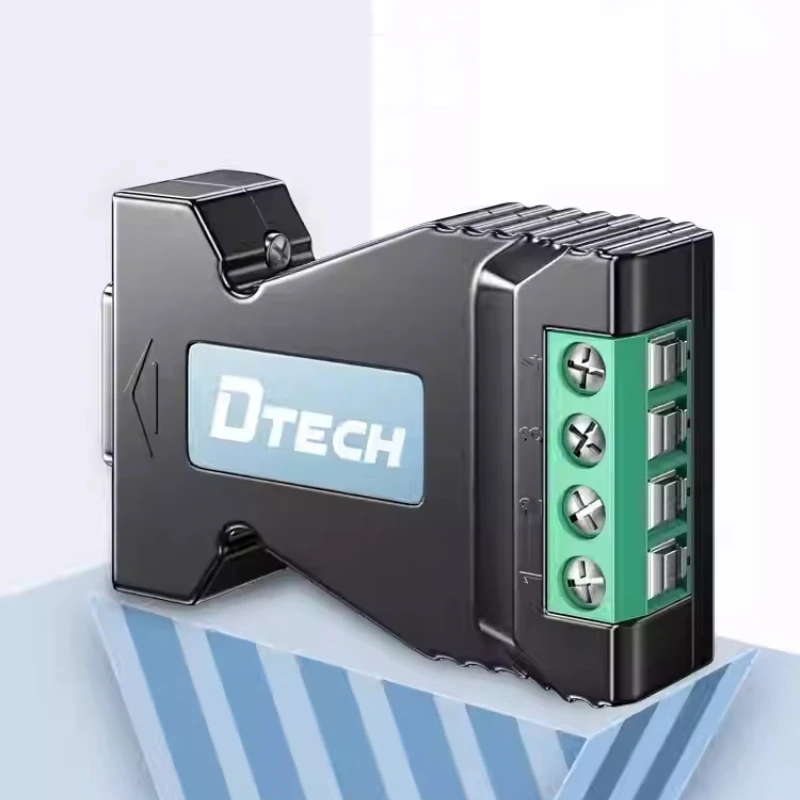 2 шт. DTECH DT-9001B адаптер последовательного порта промышленного класса RS232 в RS485 преобразователь последовательной связи