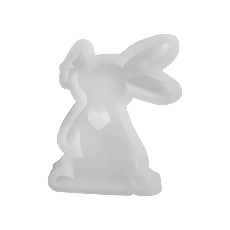 Kiss Butterfly Rabbit Silicone Mold 3D Animal Resin Gypsum Soap Molds DIY