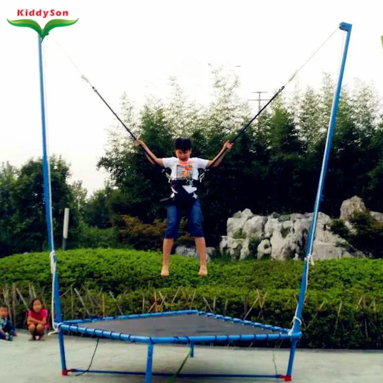 Outdoor playground small steel frame bungee jumping rope for children