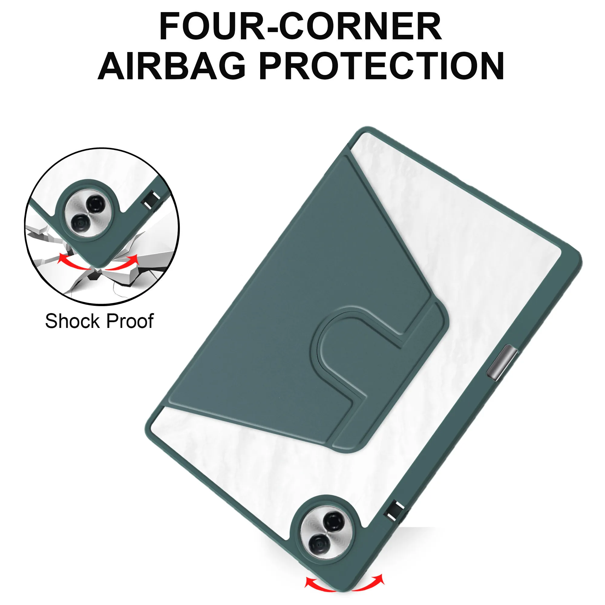 Smart Case With Auto Sleep Wake Function For Huawei Honor Pad 10 (Tablet 10) 2025 12.1 inch 360 Rotating Stand Cover Shockproof