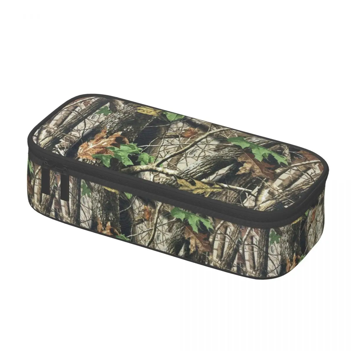 Imagem -03 - Real Tree Camouflage Pencil Case para Meninos e Meninas Grande Armazenamento Pen Bolsa Caixa Personalizada Acessórios Escolares