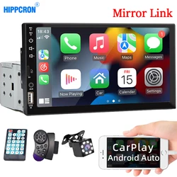 7“ 1 Din Car Radio Carplay Android Auto Touch Screen Multimedia MP5 Player FM Aux Input USB Mirror Link Universal Autoradio