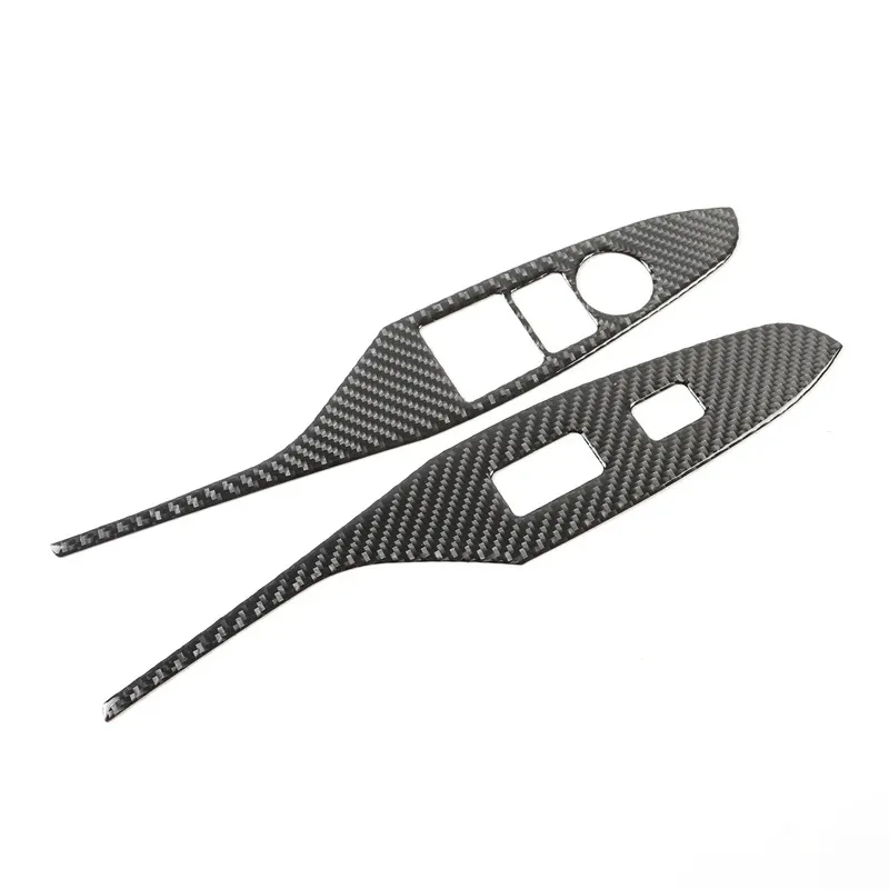 For Mazda MX-5 Miata ND 2016-2026 Soft Carbon Fiber Car Glass Lift Button Frame Cover Trim Interior Car Accessories LHD RHD
