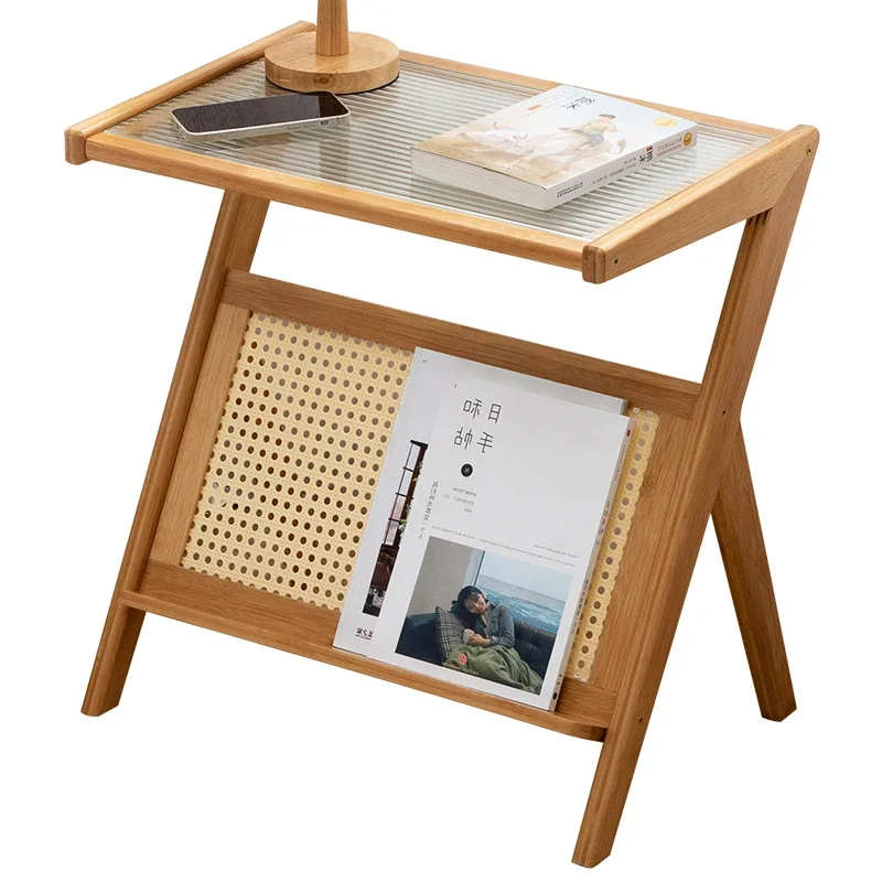 

Bedside Table Simple Modern Rack Small Cabinet Bedside Cabinet Storage Rental Room Side Few Solid Wood