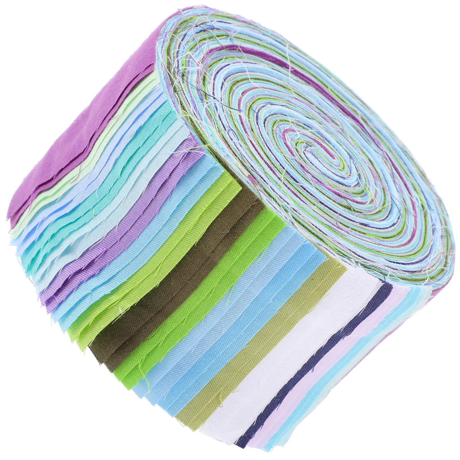 

36 Pieces Cotton Fabric Strips 625x100cm Colorful DIY Quilting Fabric Bundles Cloth Set Cake Roll Sewing Supplies