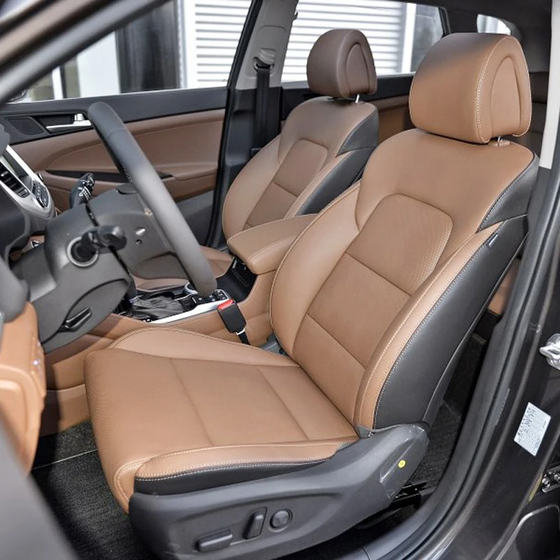 

For Hyundai Tucson Accessories 2015 2016 2017 2018 Automobiles Seat Covers Cowhide & PVC Leather 5 Seats Cushion Car Upholstery