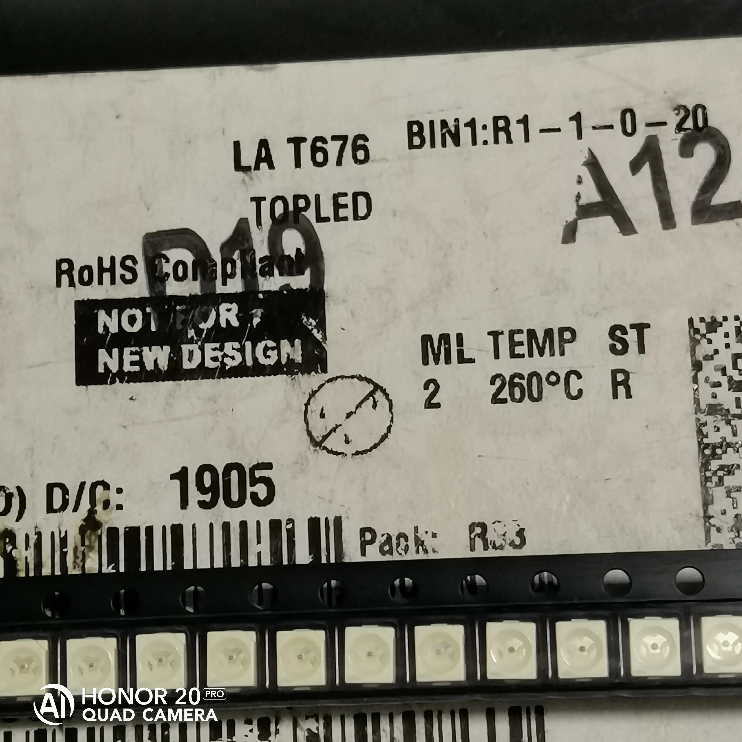 

50Pcs/LA T676 3528 red light, car interior, ambient light PLCC-2 LED light beads