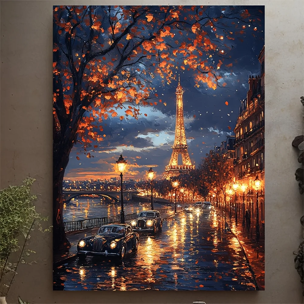 

500/1000/1200/2000PCS Puzzles for Adults Eiffel Tower Paris Night View,Jigsaw Puzzles Brain Games Gifts Home Decor