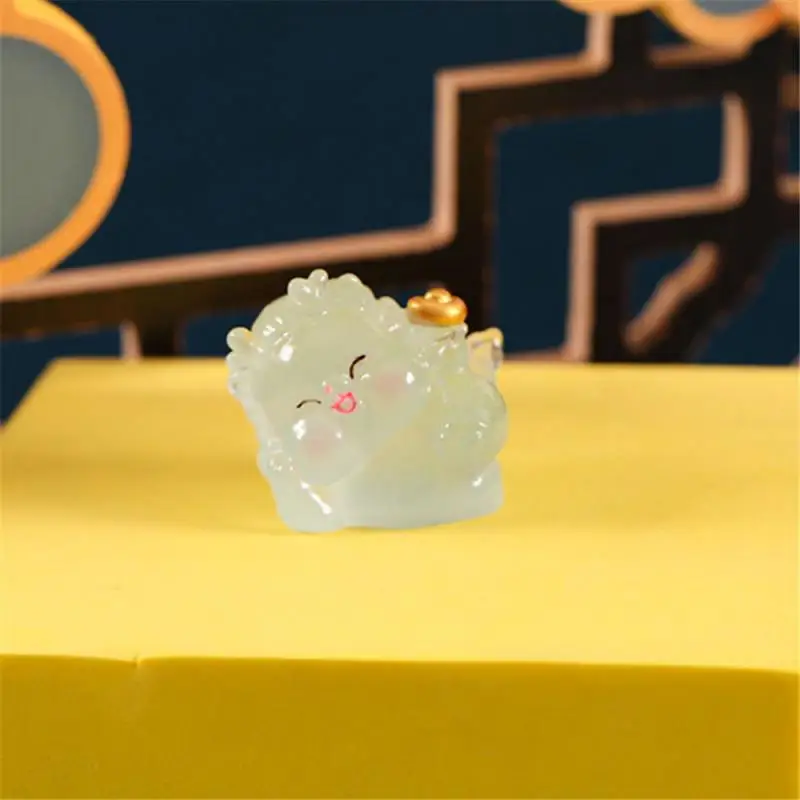 مضيئة المشهد الصغير مصغرة التماثيل الراتنج الحرفية البسيطة الجنية نموذج حديقة الحلي ديكور #3