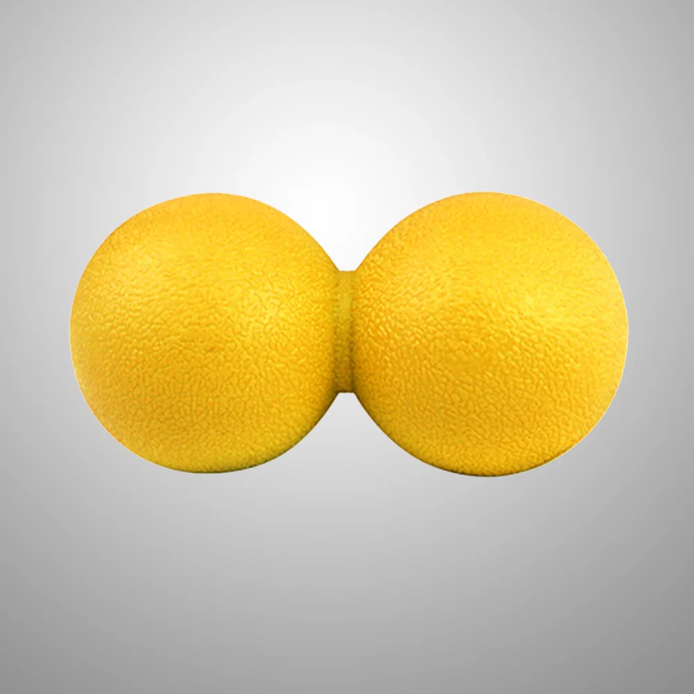 

Массажный мяч с арахисом, желтый нетоксичный мышечный облегчение боли для йоги, фитнеса, ролик для ног, инструмент для миофасциального релиза