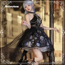 Melonshow Jellyfish dark lolita dressVictorian Vintage Dress Gothic Lolita Swan Halloween Birthday  Dresses Girls Lolita