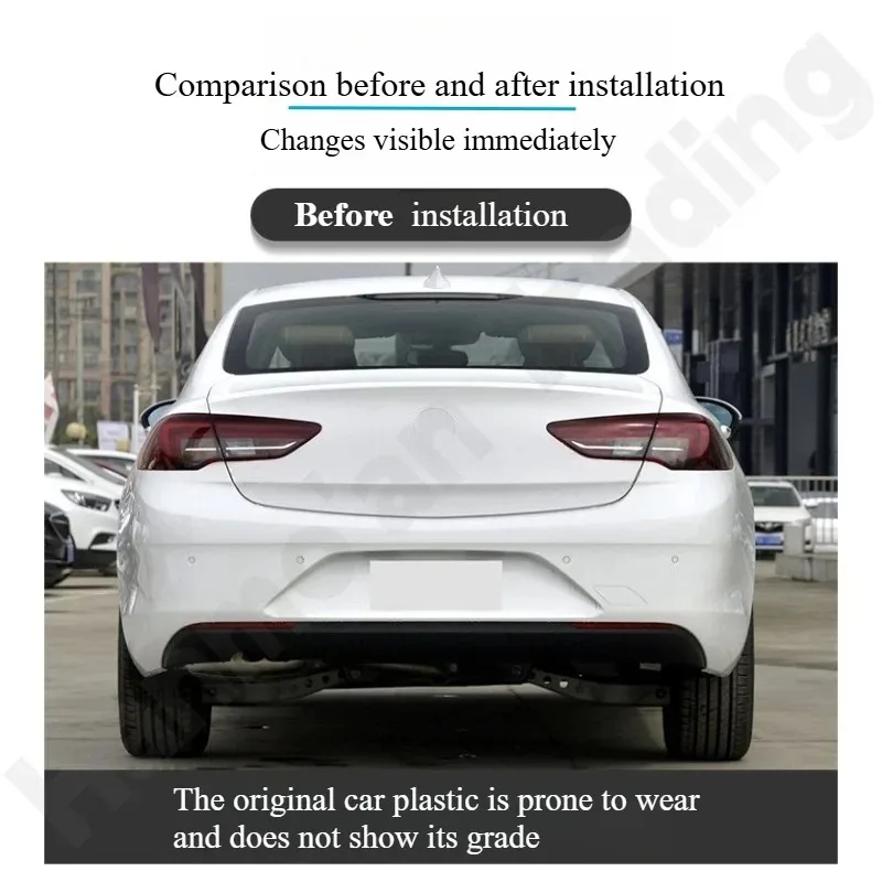 

for Buick Regal 2017-2018-2019-2020-2021-2022 Rear lip rear spoiler dual outlet exhaust pipe modification surround decoration