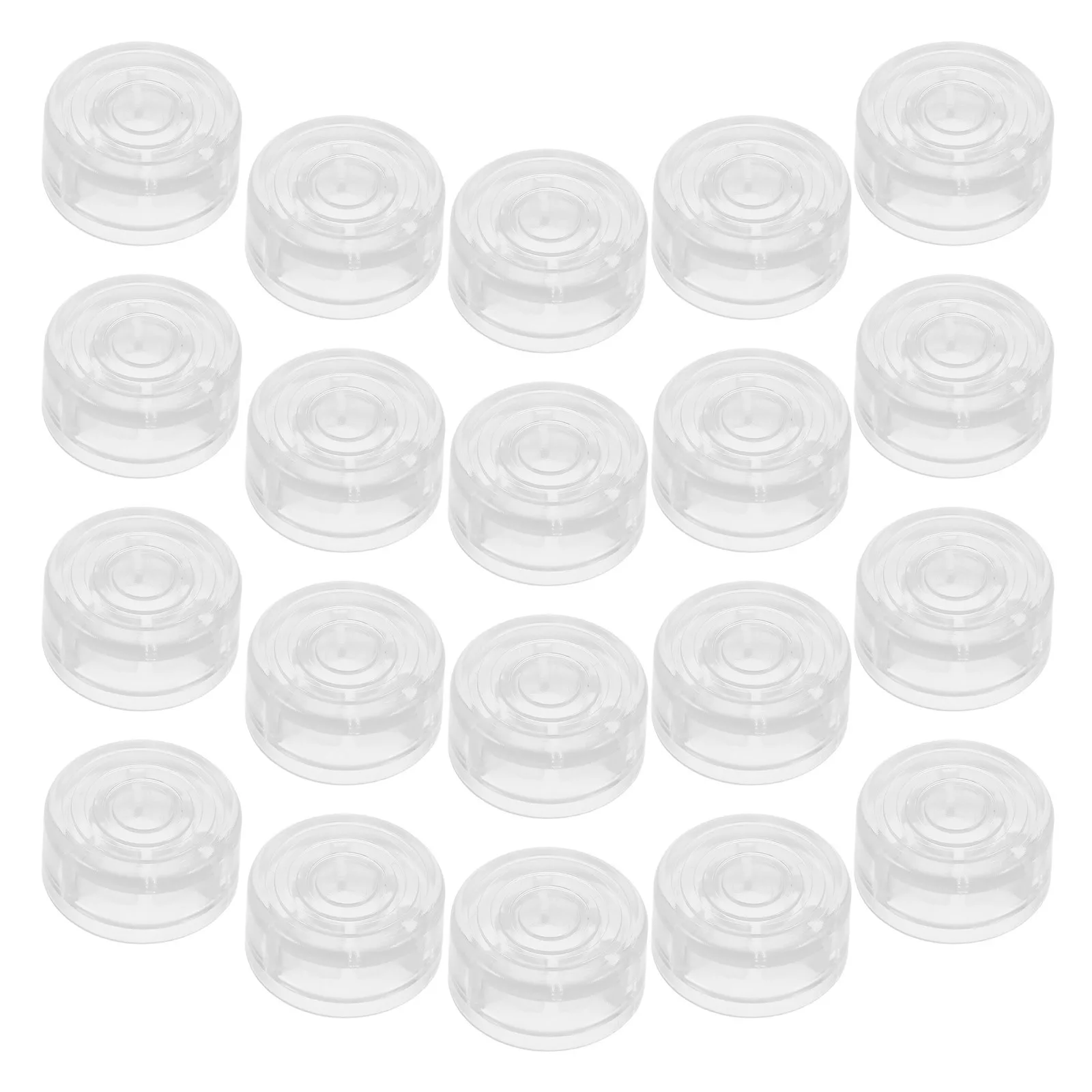 

20 pcs Guitar Effect Pedal Caps Transparent Durable Footswitch Toppers Replacement For Electric Guitar Pedal Board Accessories