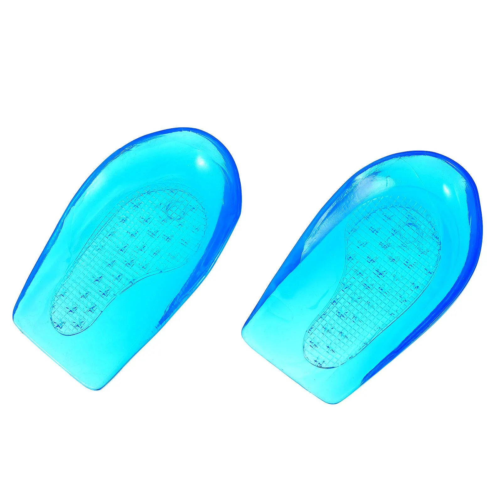 

1 Pair Silicone Heel Cups Design Antibacterial High Elasticity Gel Pads Foot Pain Relief Orthotic Support Insole
