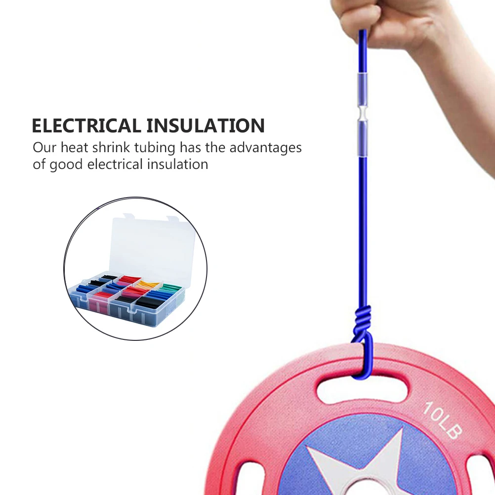 

750pcs Heat Tubing Heat Shrink Tubes Electrical Kit Assorted Colors Electrical Insulation Wire Wrap Flame Retardant Cable