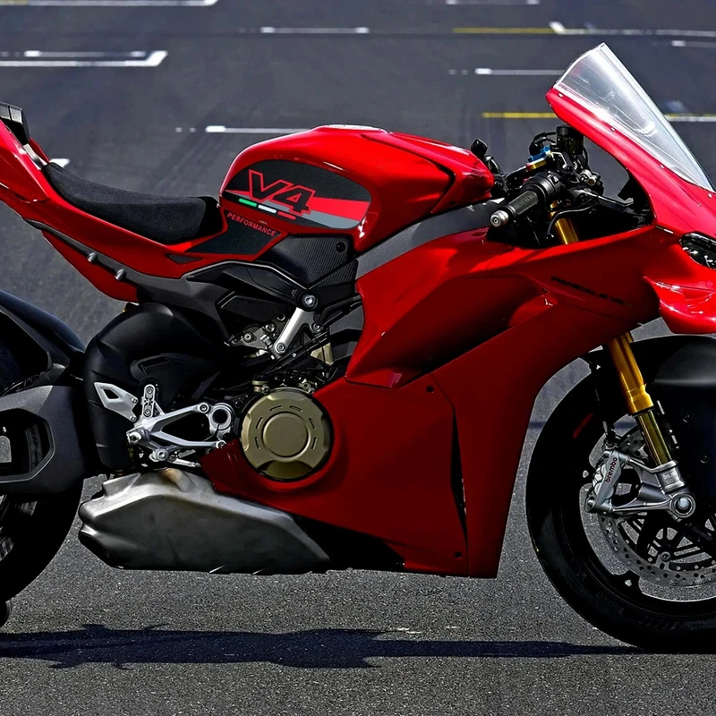 For Ducati Panigale V4 V4S Street Fighter V4/S 2025 New Modified Fuel Tank Sticker Non-Slip Sticker 3D Rubber Protective Pad