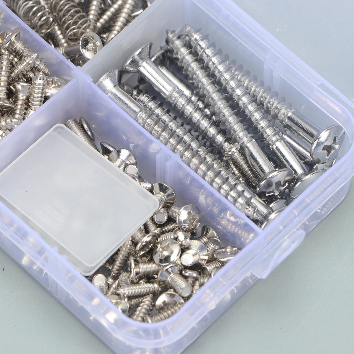 

Silver Guitar Accessory Screws Set for Electric Folk Guitars Durable Elegant Design Ideal for Pickguard and Tuner