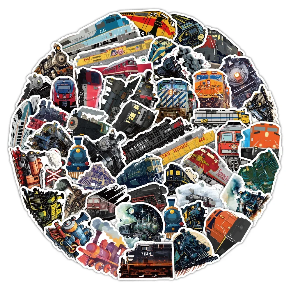 

60 шт., крутой поезд, мультяшные граффити, наклейки, креативный водонепроницаемый чемодан, скрапбукинг, телефон, ноутбук, канцелярские принадлежности, детские игрушки, наклейки