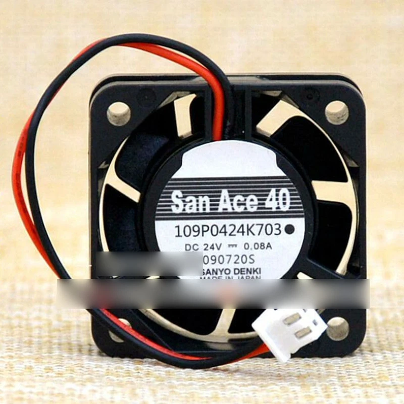 

A+for 1PC New 109P0424K703 DC24V 0.08A 2-Wire Axial Flow Cooling Fan