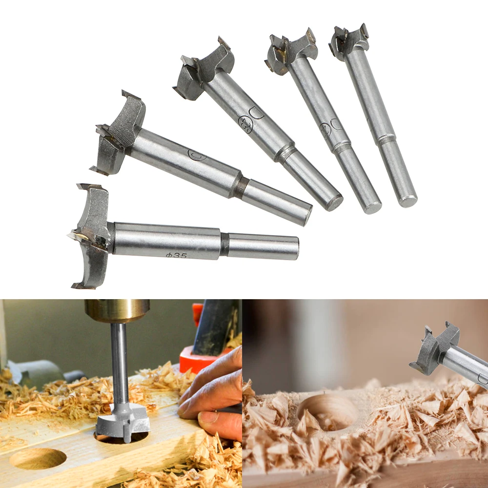 Hinge Boring Woodworking Hole Saw Cutter Woodworking Hole Opener Drilling Pilot Holes 15/20/25/30/35MM Drill Bit Wood Drilling