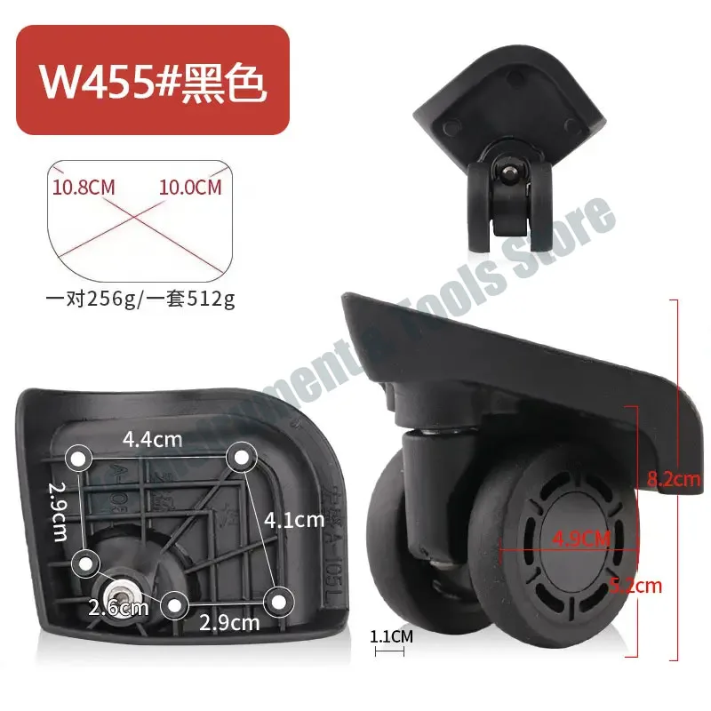 

Model A-105L luggage wheels replacement suit for travel bag Brand new A-105L travel bag luggage wheel replacement set