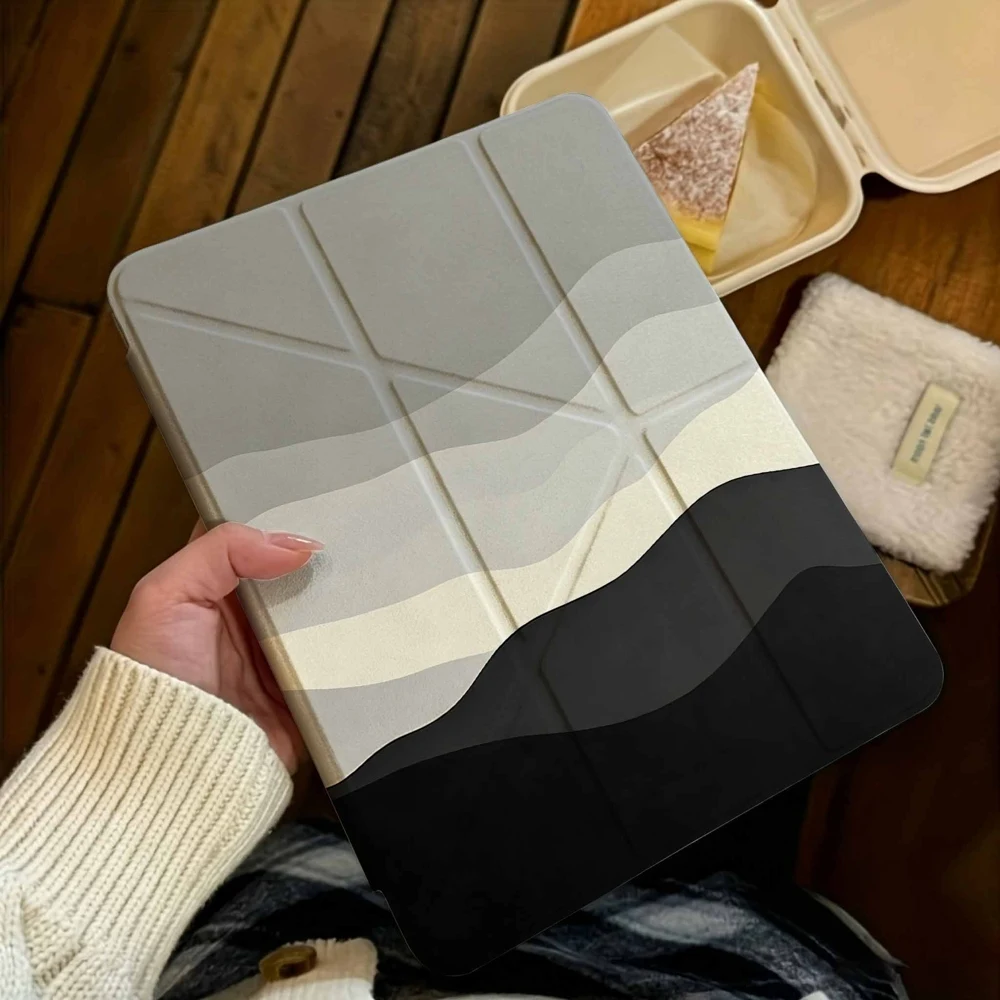 Minimal Abstract Wave Hills For Samsung Galaxy Tab A8 A9 A11 S6 S7 S8 S9 S10 FE Plus Lite Protective With Pen Slot Tablet Case