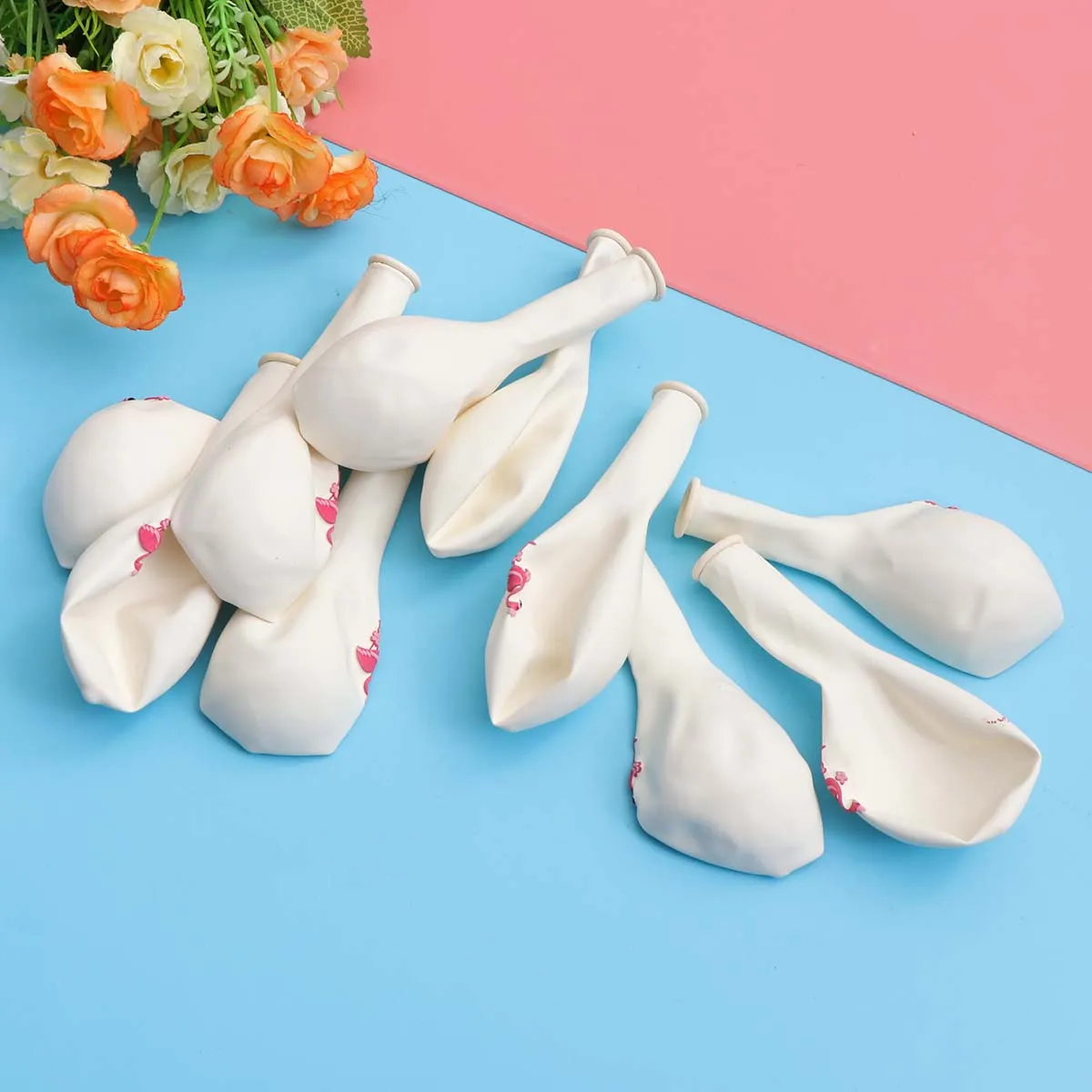 

10 pcs Flamingo Balloons 12 Inch Hawaii Party Decorations For Birthday Wedding Summer Festival Baby Shower Classroom Event Latex