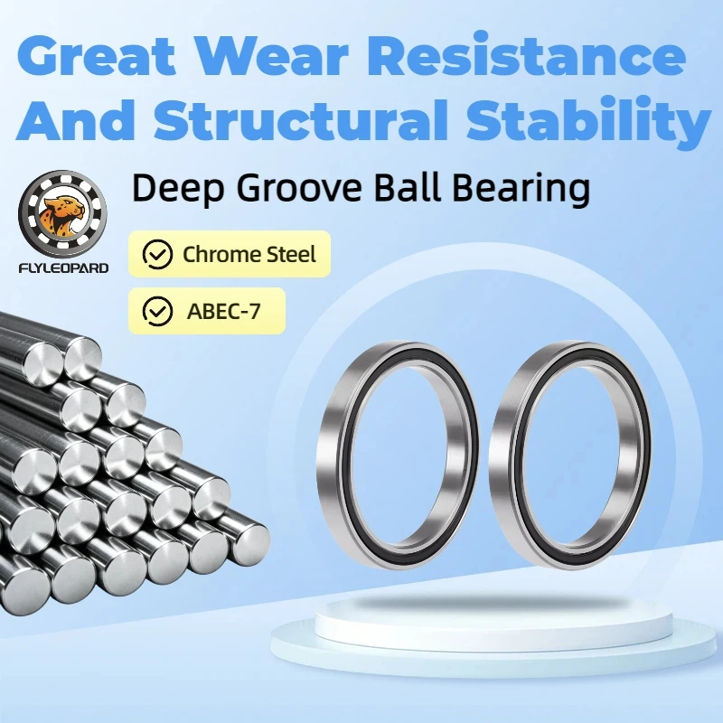 4Pcs 6808RS 40x52x7mm Deep Groove Ball Bearing 6810 6806 6805 6804 6803 6802 6903 6902 6001 17287 -2RS Double Rubber Shielded