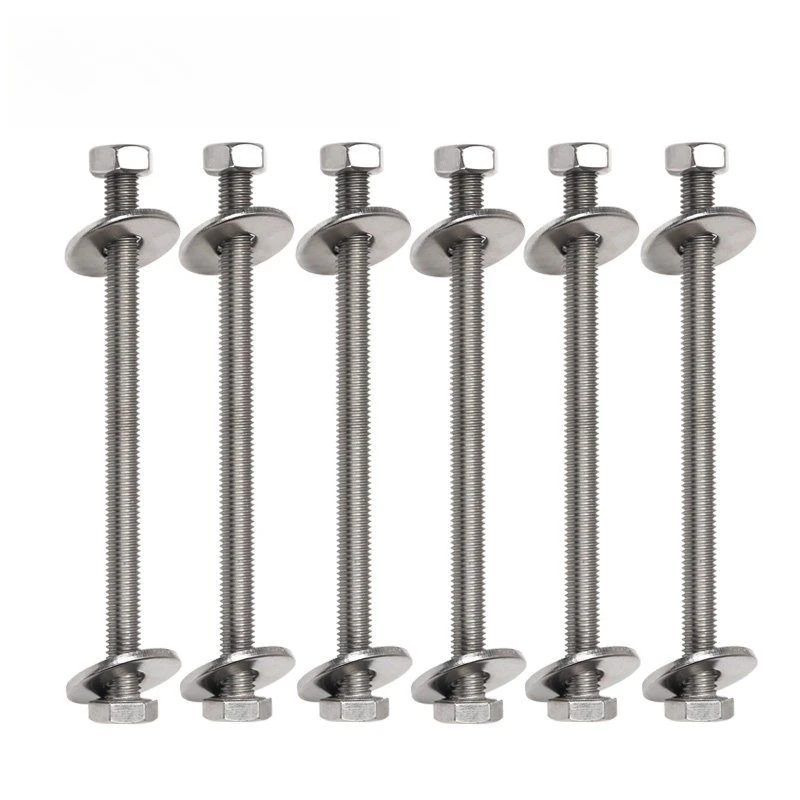 

4PCS 304 Stainless Steel Through Wall Screw, Hex Head Screw, Through Wall Screw, M6/M8/M10, Household Hardware Accessories