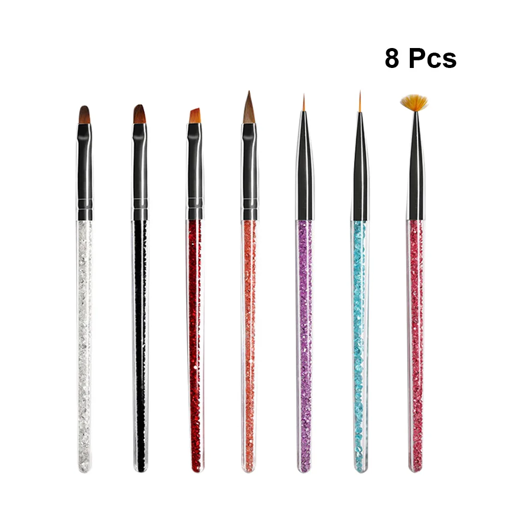 1 set Nail Art Pen Brush Kit Boorhandvat Lichtgewicht Langdurig voor professionele nagellakgereedschappen