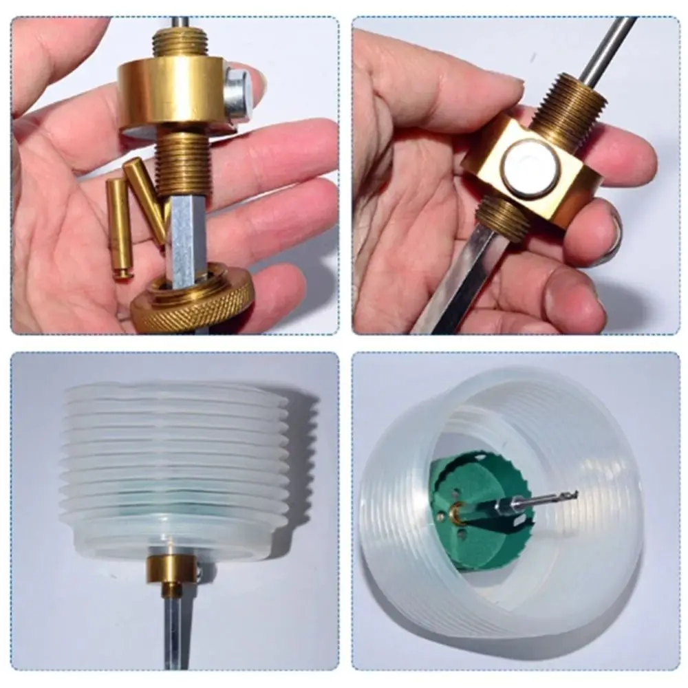 

Hexagon Shank Quick-Release Hole Opener Bi-Metal Wood Hole Saw Connecting Rod Hole Saw Drill Bit Hole Distance Connector
