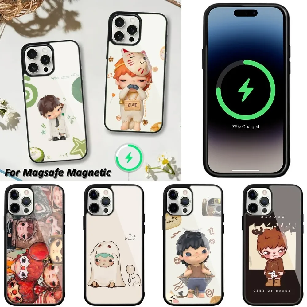 CUTE H-Hirono Phone Case For iPhone 16,15,14,13,12,11,Plus,Pro,Max,Mini Magsafe Magnetic Wireless Charging